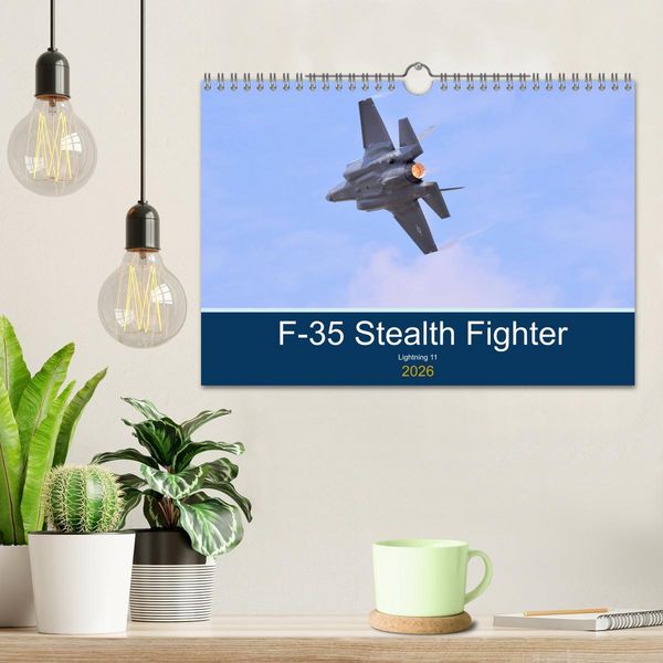 Produktbild: Lockheed Martin F35 Stealth Fighter (Wall Calendar 2026 DIN A4 landscape), CALVENDO 12 Month Wall Calendar