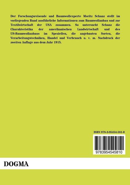 Produktbild: Baumwoll-Anbau, -Handel und -Industrie in den Vereinigten Staaten von Amerika