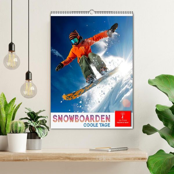Produktbild: Snowboarden - coole Tage (Wandkalender 2026 DIN A2 hoch), CALVENDO Monatskalender