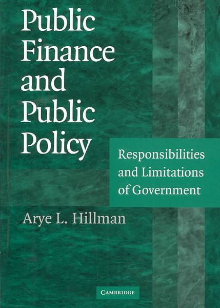 Produktbild: Hillman, A: Public Finance and Public Policy