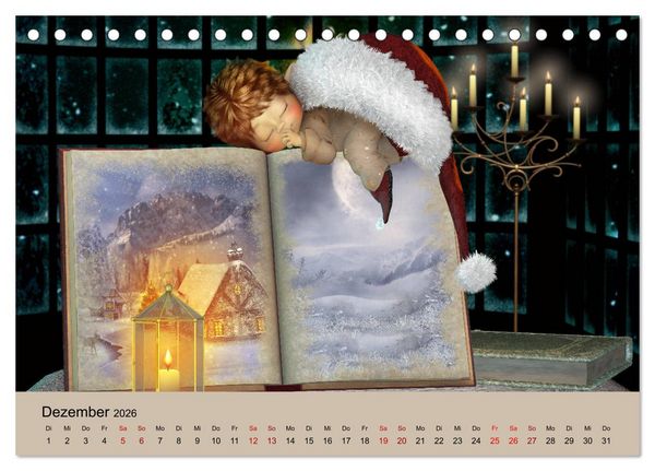 Produktbild: Elfenlichter, die Reise geht weiter (Tischkalender 2026 DIN A5 quer), CALVENDO Monatskalender