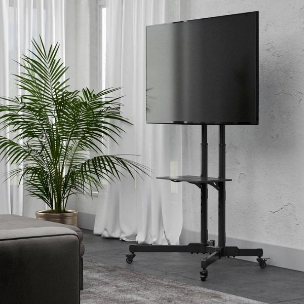 Produktbild: Hama 00220874 TV-Rollwagen 81,3cm (32\") - 190,5cm (75\") H&ouml;henverstellbar