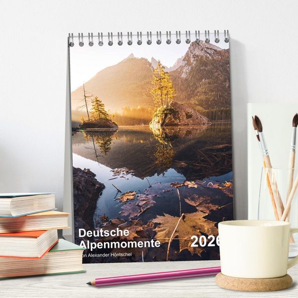 Produktbild: Deutsche Alpenmomente (Tischkalender 2026 DIN A5 hoch), CALVENDO Monatskalender