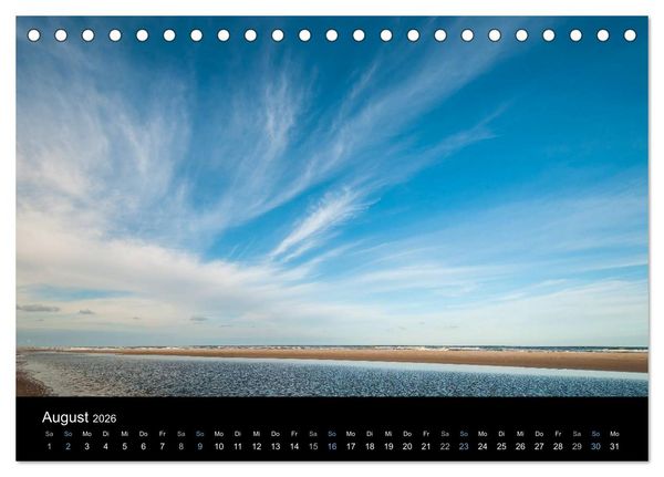Produktbild: Wolken &uuml;ber D&auml;nemark (Tischkalender 2026 DIN A5 quer), CALVENDO Monatskalender