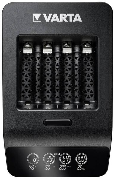 Produktbild: Varta LCD Smart Charger+ 4x 56706 Rundzellen-Ladeger&auml;t NiMH Micro (AAA), Mignon (AA)