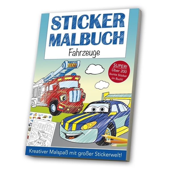 Produktbild: Stickermalbuch: Fahrzeuge
