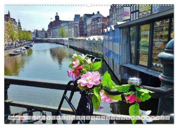 Produktbild: Amsterdam (hochwertiger Premium Wandkalender 2026 DIN A2 quer), Kunstdruck in Hochglanz