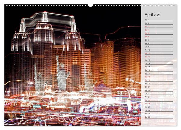 Produktbild: Las Vegas - Die bunte Welt der Casinos (hochwertiger Premium Wandkalender 2026 DIN A2 quer), Kunstdruck in Hochglanz