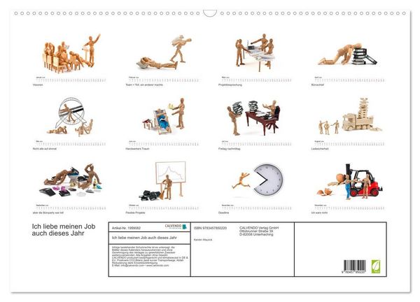 Produktbild: Ich liebe meinen Job auch dieses Jahr (Wandkalender 2026 DIN A2 quer), CALVENDO Monatskalender