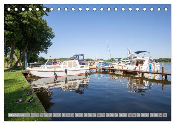 Produktbild: Hausbooturlaub Deutschland - Mecklenburgische Seenplatte (Tischkalender 2027 DIN A5 quer), CALVENDO Monatskalender