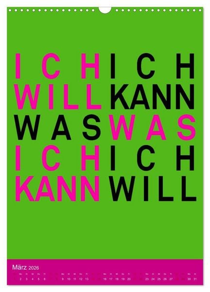 Produktbild: Aufstehen, Krone richten, weitergehen (Wandkalender 2026 DIN A3 hoch), CALVENDO Monatskalender