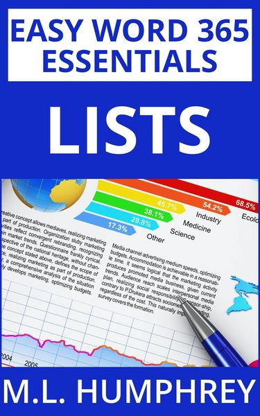 Produktbild: Word 365 Lists (Easy Word 365 Essentials, #3)