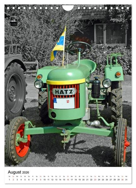 Produktbild: Alte Traktoren Nostalgie pur (Wandkalender 2026 DIN A4 hoch), CALVENDO Monatskalender