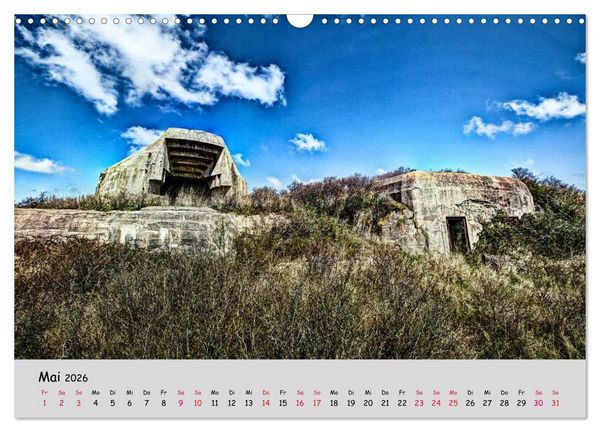 Produktbild: Bunker Zeitzeugen der Geschichte (Wandkalender 2026 DIN A3 quer), CALVENDO Monatskalender
