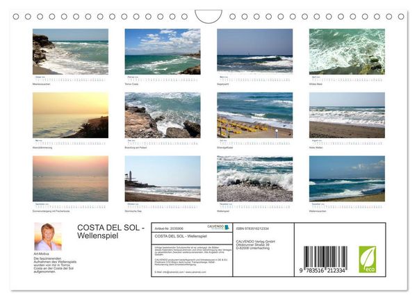 Produktbild: COSTA DEL SOL - Wellenspiel (Wandkalender 2026 DIN A4 quer), CALVENDO Monatskalender