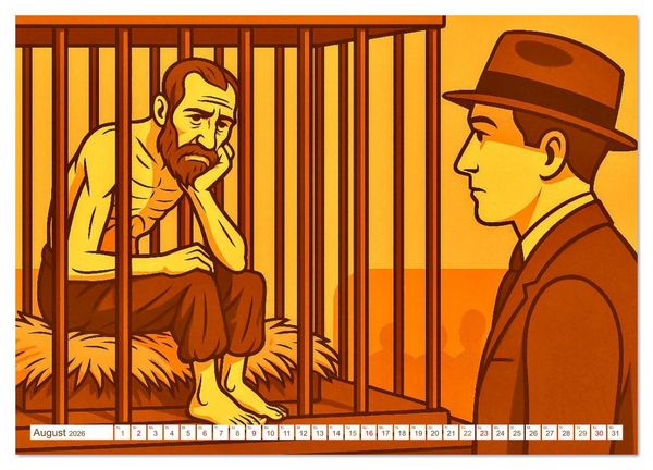 Produktbild: Franz Kafka (hochwertiger Premium Wandkalender 2026 DIN A2 quer), Kunstdruck in Hochglanz