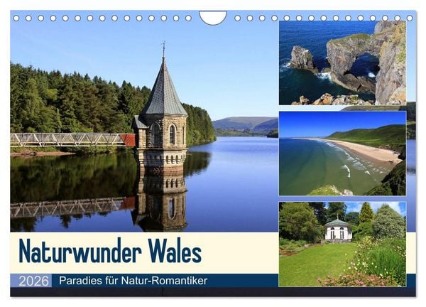 Produktbild: Naturwunder Wales (Wandkalender 2026 DIN A4 quer), CALVENDO Monatskalender