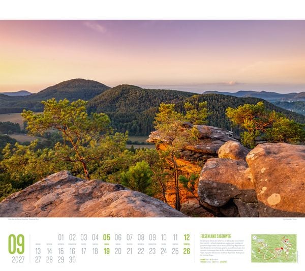 Produktbild: Deutschland Wanderland Kalender 2027 | Die sch&ouml;nsten Wanderwege