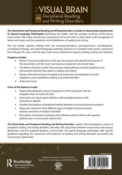 Produktbild: The Visual Brain and Peripheral Reading and Writing Disorders