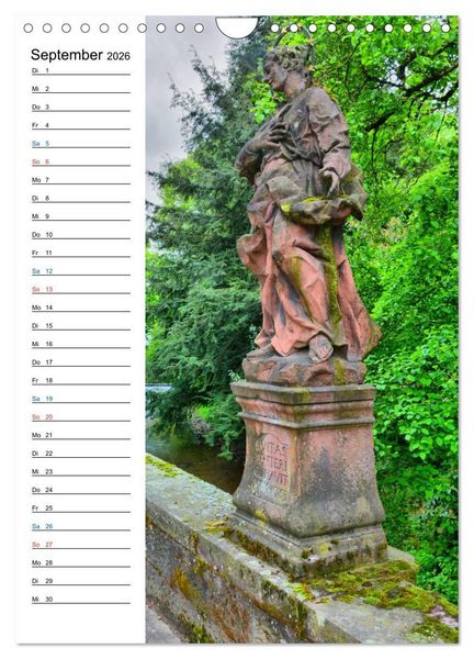 Produktbild: Nepomuk - Der Br&uuml;ckenheilige (Wandkalender 2026 DIN A4 hoch), CALVENDO Monatskalender