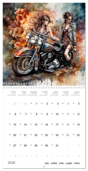 Produktbild: De la m&eacute;canique po&eacute;tique (Calendrier mural carr&eacute; 2026 30x30 cm) Calendrier double avec une page pour vos prises de notes