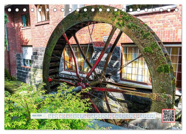 Produktbild: Wasserm&uuml;hlen Panorama Niederrhein Br&uuml;ggen-Wegberg (Tischkalender 2026 DIN A5 quer), CALVENDO Monatskalender