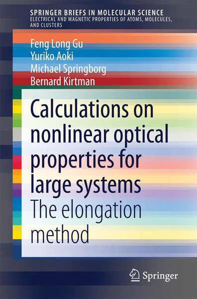 Produktbild: Calculations on nonlinear optical properties for large systems