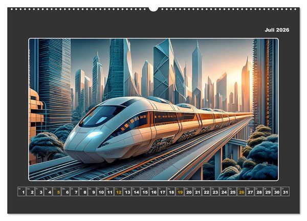 Produktbild: Zukunftsvision Megacity (Wandkalender 2026 DIN A2 quer), CALVENDO Monatskalender