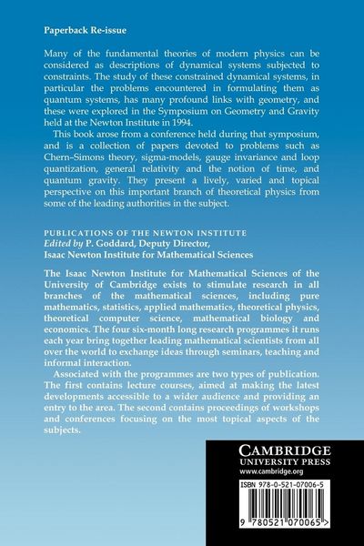 Produktbild: Geometry of Constrained Dynamical Systems