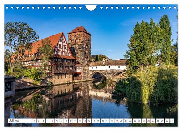 Produktbild: Deutschlands sch&ouml;nste Altst&auml;dte - Bayern (Wandkalender 2026 DIN A4 quer), CALVENDO Monatskalender
