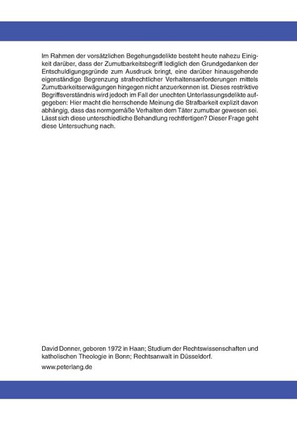 Produktbild: Die Zumutbarkeitsgrenzen der vorsaetzlichen unechten Unterlassungsdelikte