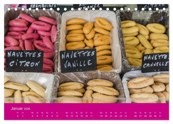 Produktbild: March&eacute; Provencal - M&auml;rkte der Provence (Tischkalender 2026 DIN A5 quer), CALVENDO Monatskalender