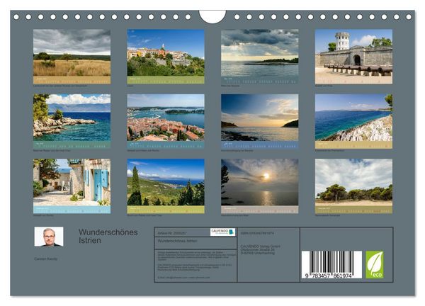 Produktbild: Wundersch&ouml;nes Istrien (Wandkalender 2026 DIN A4 quer), CALVENDO Monatskalender