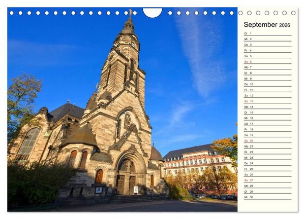 Produktbild: Reise durch Leipzig (Wandkalender 2026 DIN A4 quer), CALVENDO Monatskalender