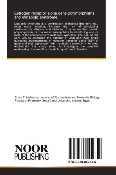 Produktbild: Estrogen receptor alpha gene polymorphisms and metabolic syndrome