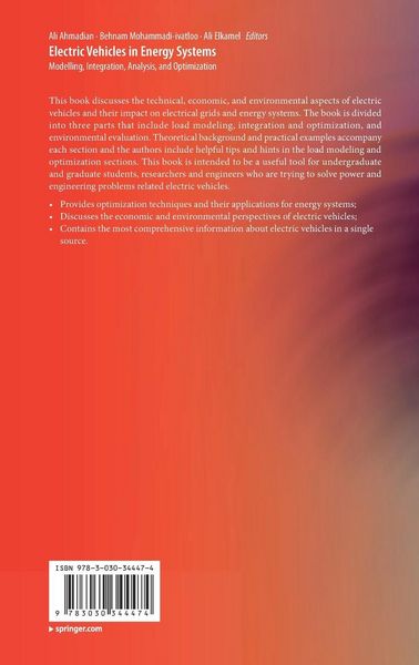 Produktbild: Electric Vehicles in Energy Systems