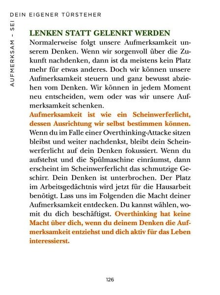 Produktbild: Die 1-Minuten-Strategie gegen Overthinking
