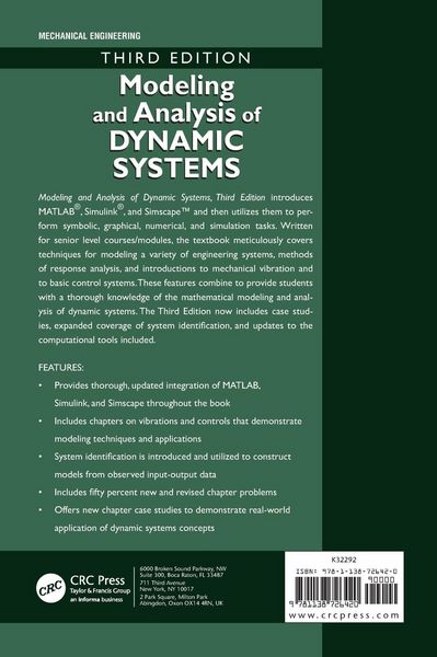 Produktbild: Modeling and Analysis of Dynamic Systems