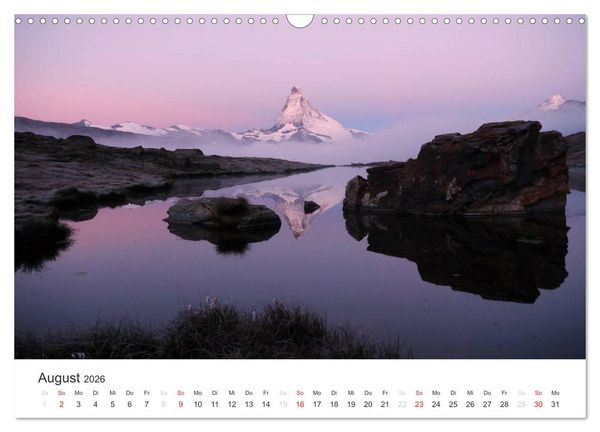 Produktbild: Bergwelten - Vom Voralpenland zu den Zentralalpen (Wandkalender 2026 DIN A3 quer), CALVENDO Monatskalender