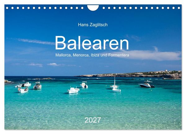 Produktbild: Balearen - Mallorca, Menorca, Ibiza und Formentera (Wandkalender 2027 DIN A4 quer), CALVENDO Monatskalender