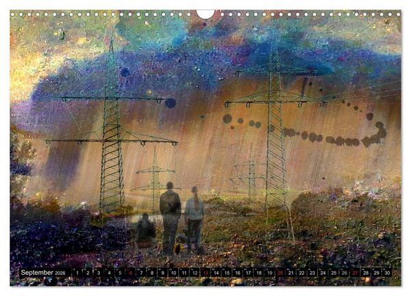 Produktbild: Illusionen in Texturen, Fotokunst (Wandkalender 2026 DIN A3 quer), CALVENDO Monatskalender