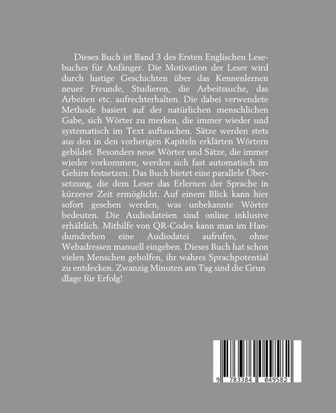 Produktbild: Lerne Englische Sprache mit dem Buch Das Erste Englische Lesebuch f&uuml;r Anf&auml;nger Band 3