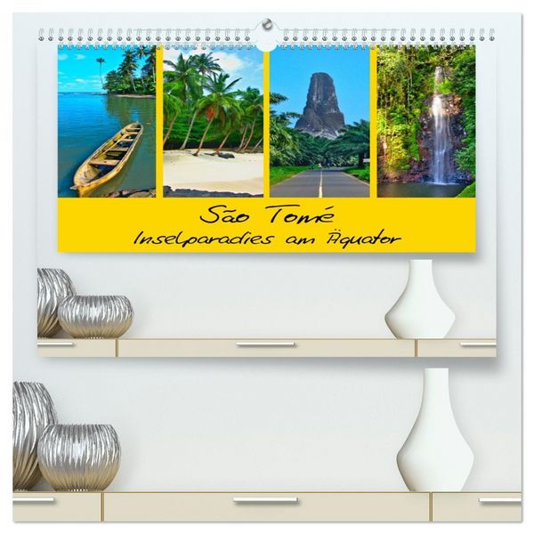 São Tomé - Inselparadies am Äquator (hochwertiger Premium Wandkalender 2026 DIN A2 quer), Kunstdruck in Hochglanz