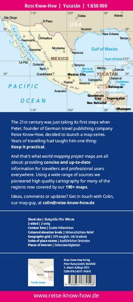 Produktbild: Reise Know-How Landkarte Yukat&aacute;n / Yucat&aacute;n (1:650.000)