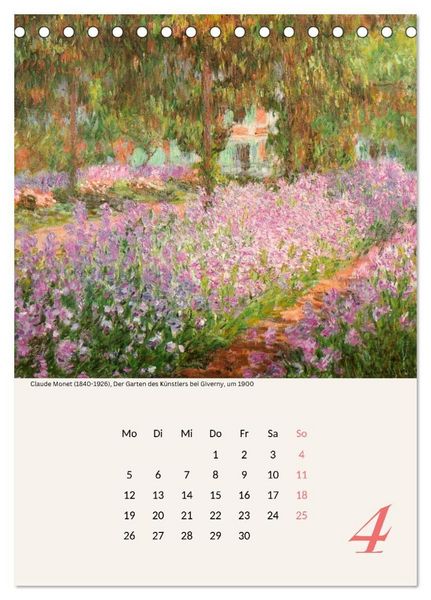 Produktbild: Claude Monet Impressionen 2027 (Tischkalender 2027 DIN A5 hoch), CALVENDO Monatskalender