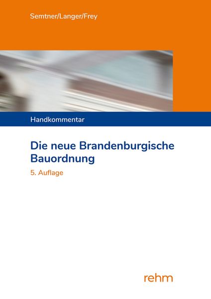 Produktbild: Die neue Brandenburgische Bauordnung