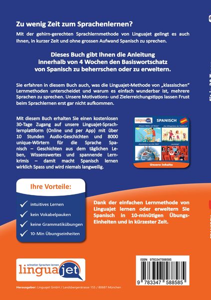 Produktbild: Spanisch lernen - in 30 Tagen zum Basiswortschatz