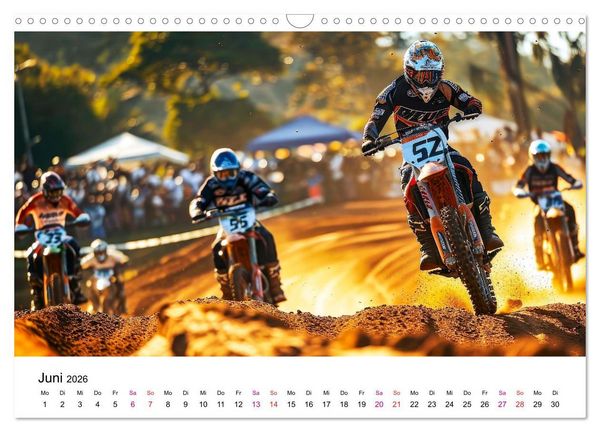 Produktbild: Motocross Erlebnisse (Wandkalender 2026 DIN A3 quer), CALVENDO Monatskalender
