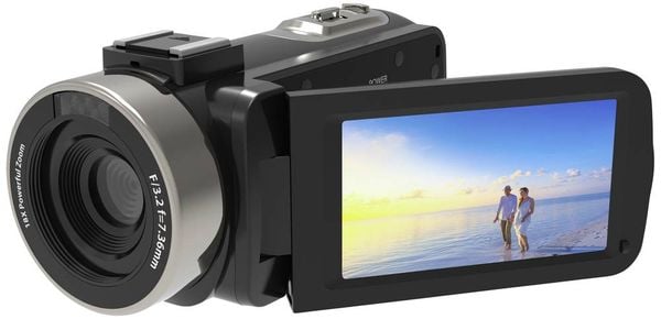 Produktbild: Renkforce RF-5798910 4K Camcorder 7.6cm 3 Zoll 13 Megapixel Schwarz