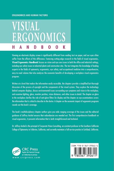 Produktbild: Visual Ergonomics Handbook